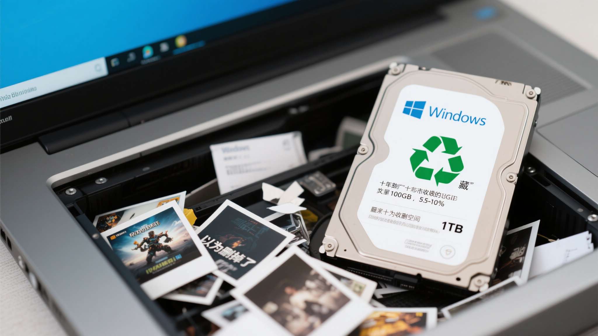 电脑上删除的文件回收站也清空了怎么恢复 Windows系统默认会为回收站分配一定比例的硬盘空间(通常是总容量的5%至10